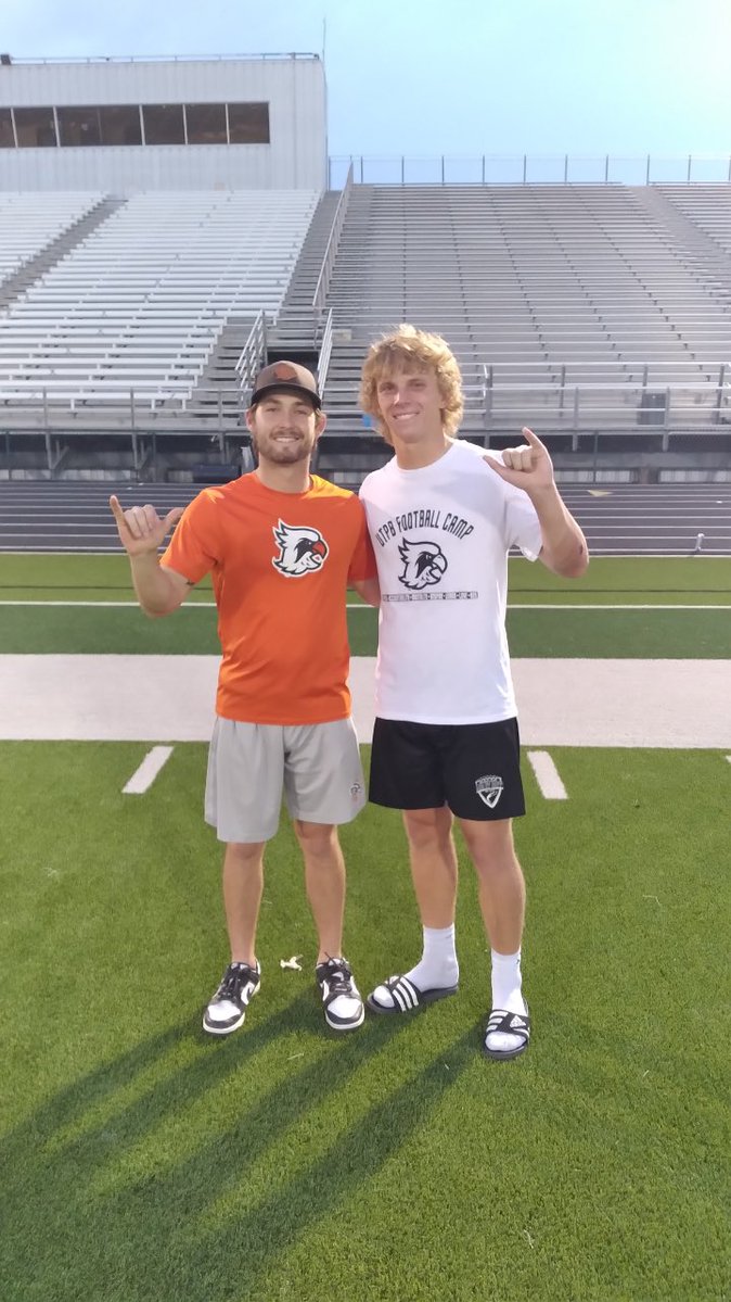 Roaen Nylander (@roaennylander) on Twitter photo Had a great time <a href="/UTPBFootball/">UTPB Football</a> camp. Worked on my craft with <a href="/BlakeCrandall/">Blake</a> <a href="/GunnarAbseck/">Gunnar Abseck</a> and appreciate the instruction!
<a href="/CoachK__Mac/">Kris McCullough</a>
#FAMILY #CU #MillerBuilt Had a great time <a href="/UTPBFootball/">UTPB Football</a> camp. Worked on my craft with <a href="/BlakeCrandall/">Blake</a> <a href="/GunnarAbseck/">Gunnar Abseck</a> and appreciate the instruction!
<a href="/CoachK__Mac/">Kris McCullough</a>
#FAMILY #CU #MillerBuilt