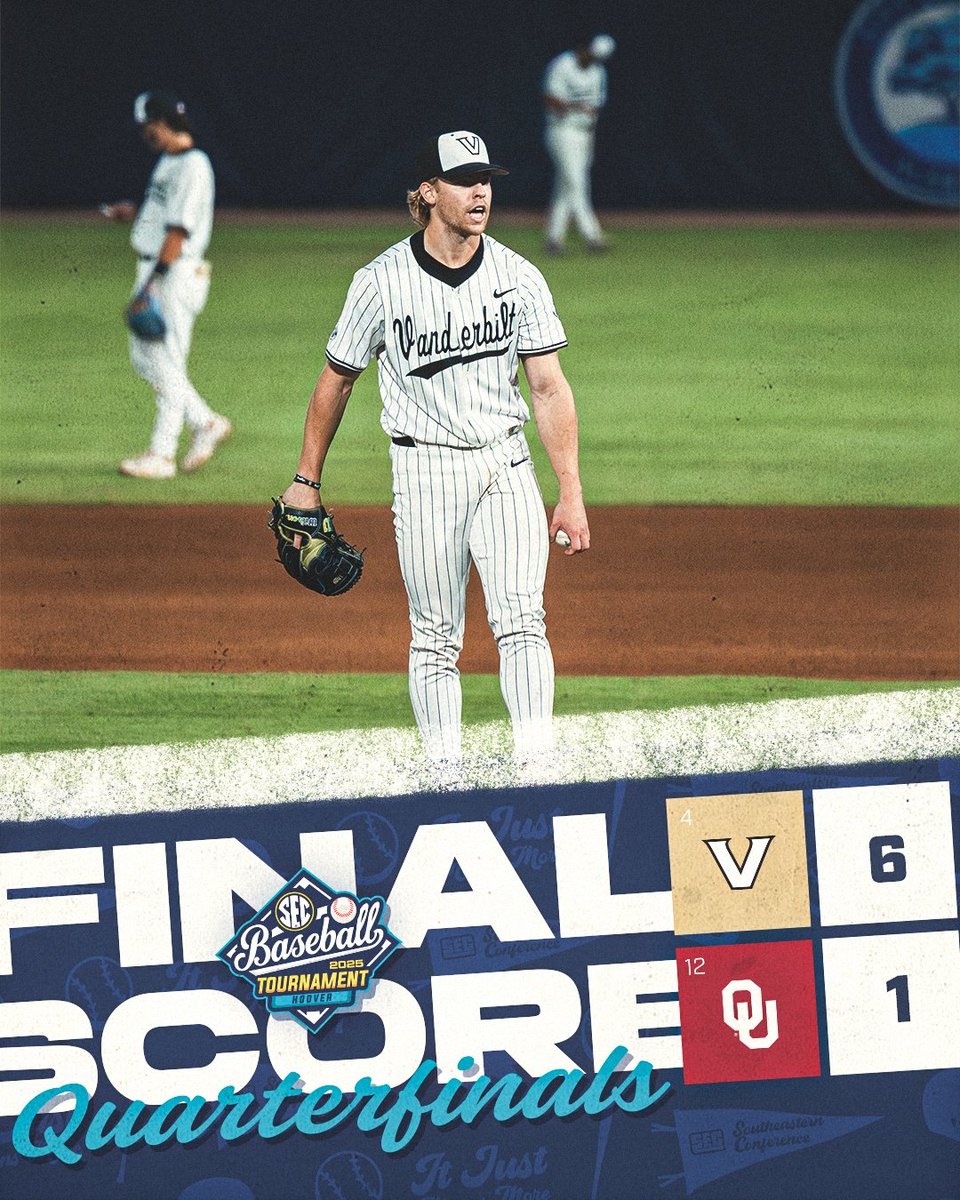 Southeastern Conference (@sec) on Twitter photo ANCHOR DOWNNN ⚓️
No. 4 <a href="/VandyBoys/">Vanderbilt Baseball</a> control the nightcap and secure a spot in the Semis!
#SECBSB x #SECTourney ANCHOR DOWNNN ⚓️
No. 4 <a href="/VandyBoys/">Vanderbilt Baseball</a> control the nightcap and secure a spot in the Semis!
#SECBSB x #SECTourney