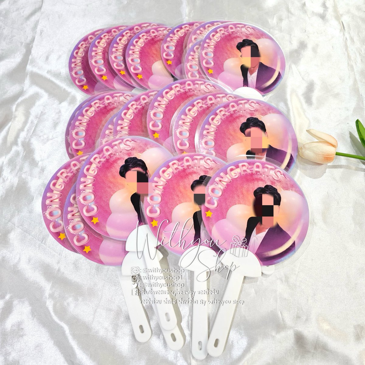 WithyouShop's tweet image. #รับทำพัด #พัดใส #พัดหัวโต ตย.ลูกค้าสั่งทำ🙏🏻
🛒ราคาโปรโมชั่น
💕จัมโบ้ 👉🏻ราคา 45฿
💕มินิ 👉🏻ราคา 25฿
👉🏻เป็นโฟโต้เคลือบ
👉🏻มีด้านเดียว
👉🏻ด้ามสีขาว
#ของปัจฉิม #ของขวัญ #ของขวัญรับปริญญา #ของขวัญวันปัจฉิม #พัดใส #พัดหัวโต #พัดกลม #รับทำของแจก #รับทำgiveaway #Giveaway