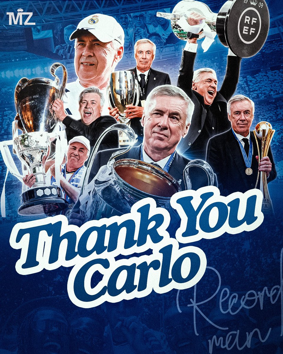 🚨OFFICIAL: Carlo Ancelotti leaves Real Madrid.

👋 Gracias, Mister!