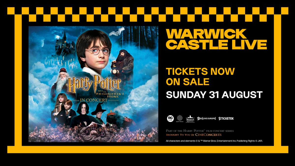 ATTENTION: Tickets are on sale NOW for Harry Potter and the Philosopher’s Stone™ in Concert at <a href="/WarwickCastle/">Warwick Castle</a> Live on the 31st August 2025   🎻 

Get your tickets below!
rg.live/events/harry-p…
 
#HarryPotterInConcert @CineConcerts
