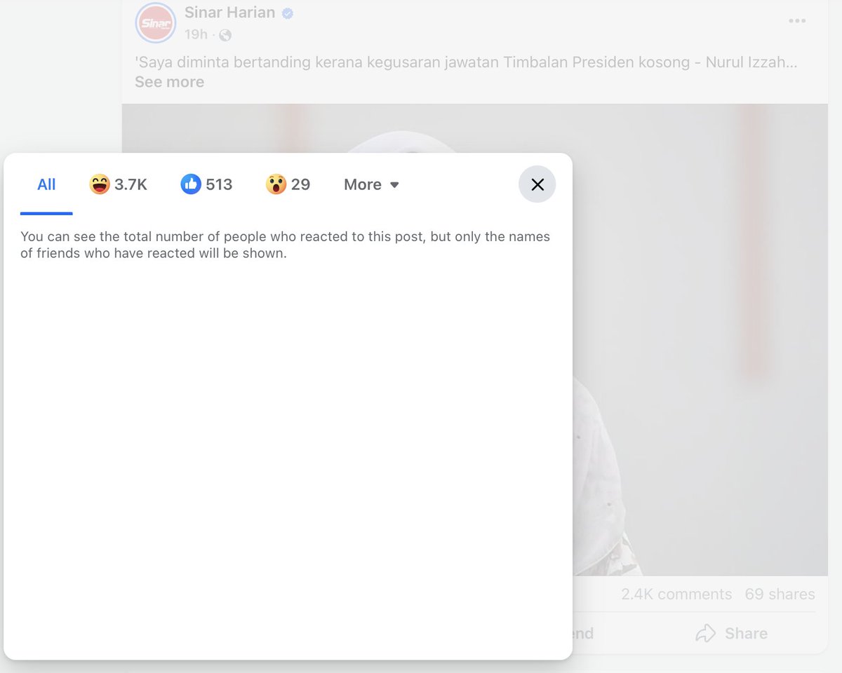 FreeMsian's tweet photo. Teruk Nurul Izzah kena ketawa di Facebook. https://t.co/lFYetW4WIx