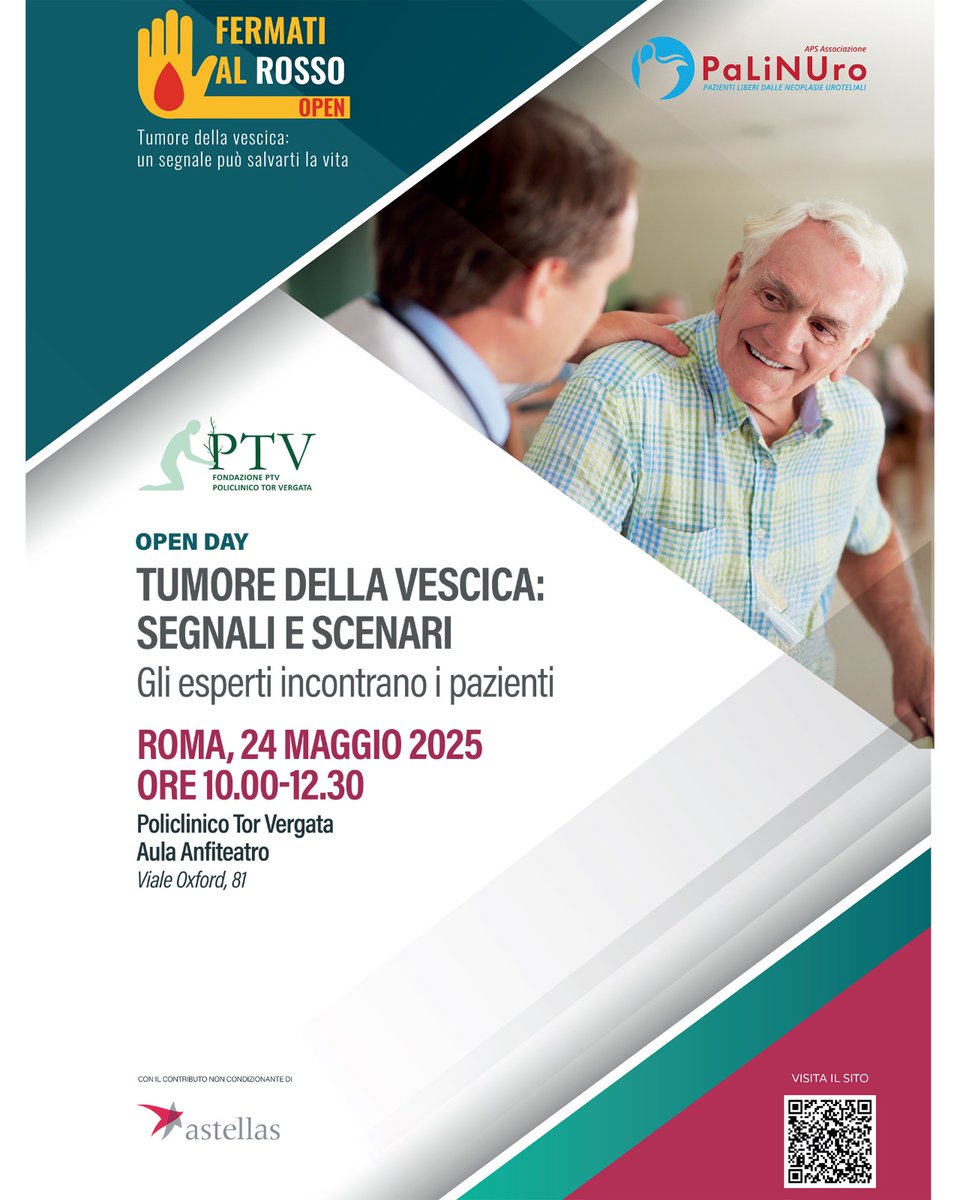 Policlinico Tor Vergata (@ptvonline2001) on Twitter photo 24 maggio 2025
Open Day, Tumore della vescica: segnali e scenari
I pazienti incontreranno i nostri esperti per colloqui, aggiornamenti e novità
Aula Anfiteatro Giubileo 2000 dalle 10.00 alle 12.30
#cura #prevenzione #tumori #urologia <a href="/unitorvergata/">Università di Roma Tor Vergata</a> 24 maggio 2025
Open Day, Tumore della vescica: segnali e scenari
I pazienti incontreranno i nostri esperti per colloqui, aggiornamenti e novità
Aula Anfiteatro Giubileo 2000 dalle 10.00 alle 12.30
#cura #prevenzione #tumori #urologia <a href="/unitorvergata/">Università di Roma Tor Vergata</a>