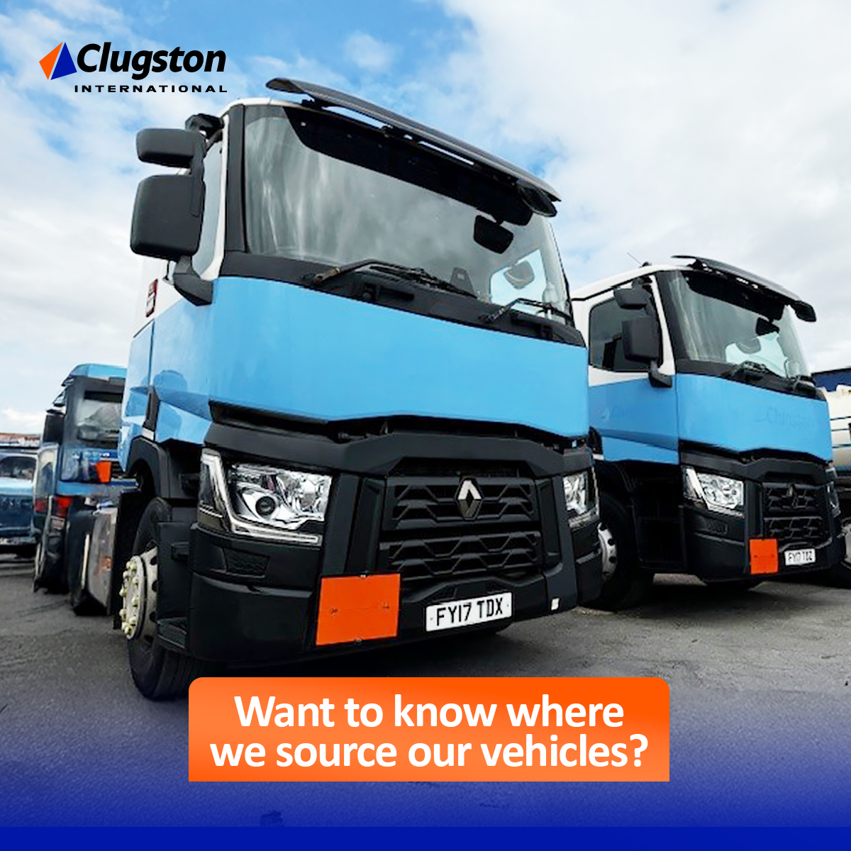 ClugstonInter's tweet image. 🚛 We buy commercial vehicles, tractor units, rigid trucks, trailers and other equipment from trusted sources in the UK. We have well established relationships with many fleet managers and logistics companies, going back years!

#ClugstonInternational #LogisticsEquipment