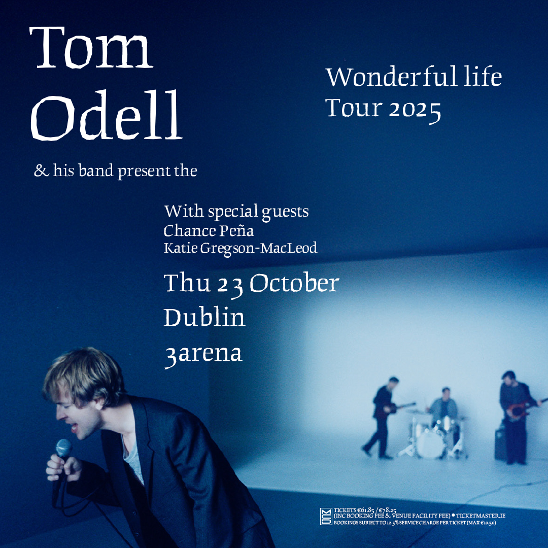 📢Tom Odell returns to #3Arena on Thursday, 23 October 2025, in support of his eagerly awaited album, ‘A Wonderful Life’.

🎫 Three+ Presale - Wednesday, 28 May at 10am 
🎟️ General sale - Friday, 30 May at 9am