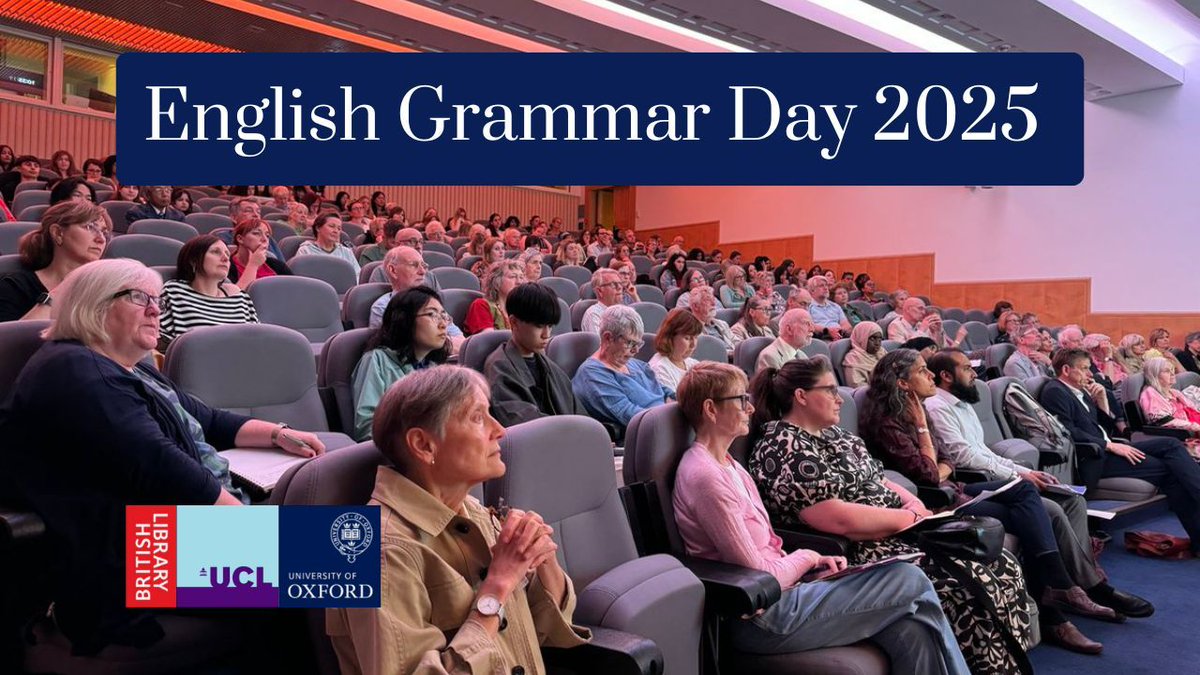 UCL Arts & Humanities (@artshumsucl) on Twitter photo Join English Grammar Day 2025!
On 7 July at The British Library, this year’s English Grammar Day will be a full day of talks and debate on all things language and grammar-related from a stellar line-up of teachers, academics and linguists.
buff.ly/cCxIOOW
<a href="/EngliciousUCL/">ENGLICIOUS English grammar resources for teachers</a> Join English Grammar Day 2025!
On 7 July at The British Library, this year’s English Grammar Day will be a full day of talks and debate on all things language and grammar-related from a stellar line-up of teachers, academics and linguists.
buff.ly/cCxIOOW
<a href="/EngliciousUCL/">ENGLICIOUS English grammar resources for teachers</a>