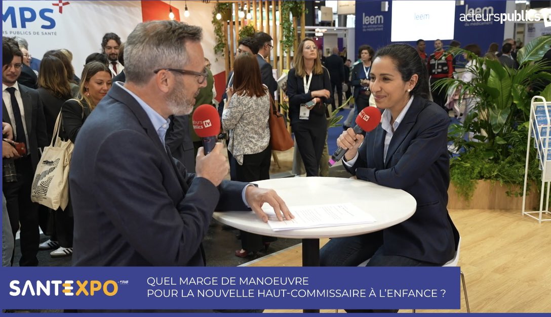 Missions du haut-commissariat, parole de l’enfant, crise de l’ASE, surexposition aux écrans… <a href="/sarahelhairy/">Sarah EL HAÏRY</a> a répondu aux questions de <a href="/antoinfonteneau/">Antoine Fonteneau</a> pour <a href="/acteurspublics/">acteurs publics</a> depuis le salon <a href="/parisSANTEXPO/">SantExpo</a> ⤵️
📌 acteurspublics.fr/webtv/emission…