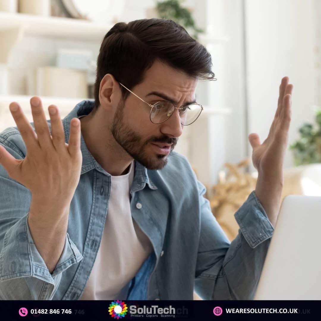 Be honest - how many times have you wanted to throw your printer out the window? 😅
If unreliable office equipment is slowing you down, it’s time for an upgrade  🖨️ ✅
📲 Call 01482 846 746 or visit: wearesolutech.co.uk
#printers | #photocopiers | #Scanner | #Solutech |