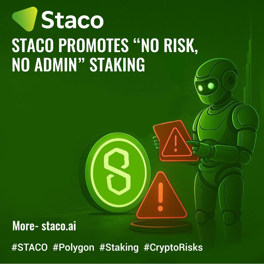 $STACO promotes “no risk, no admin” staking—unusual, as most Polygon staking involves risks like slashing &amp; volatility. This may oversimplify real validator challenges.

More: staco.ai

#STACO #Polygon #Staking #CryptoRisks #CryptoRewards