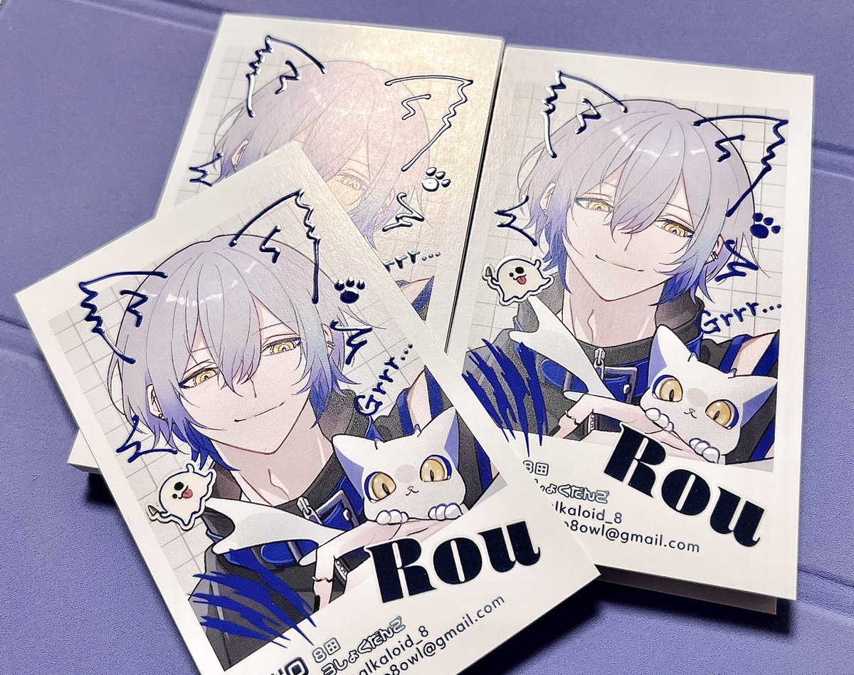 alkaloid_8's tweet image. にじその🐺さんグッズ全部届いた！！！
名刺めちゃくちゃ可愛いので良かったらもらいにきてください✨
🔑名刺も予定してます…✊