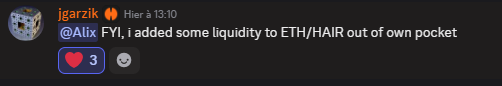 HairMaxToken's tweet photo. ๐จ New liquidity pool just dropped on Atlas DEX! The ETH/HAIR pair is live.
๐Join the action, add liquidity, and tap into fresh yield opportunities now๐.
Jeff expects the same from you, so why not join our pool !
#DeFi #AtlasDEX #ETH #HAIR #LiquidityFarming https://t.co/4tCCEyIWQW