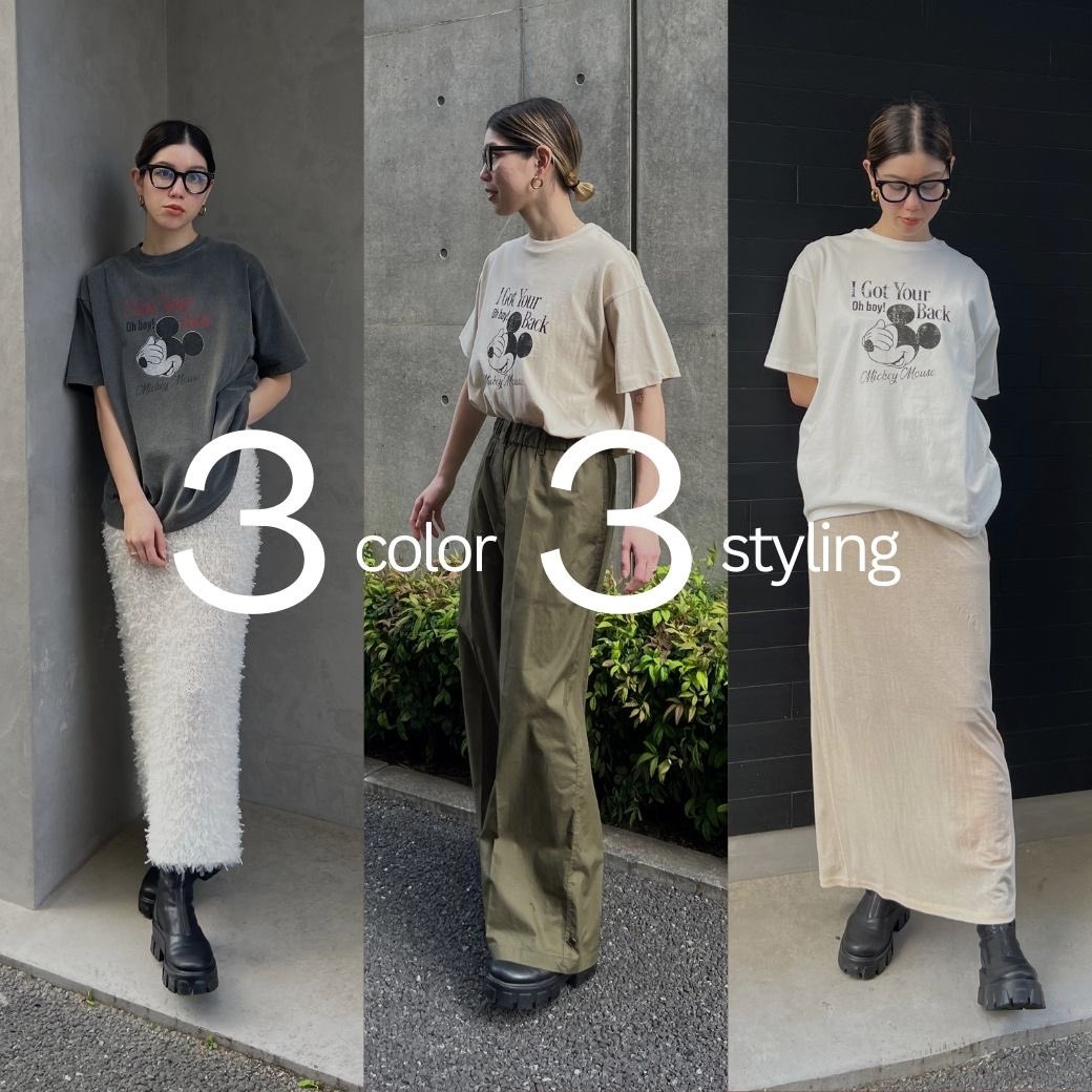 coel_official's tweet photo. 昨日より販売スタートした
ミッキービンテージプリントTシャツ✨

チャコール、ベージュ、ホワイト
全色使えるカラーでオススメ✨

カラーごとにコーデを組んだので、
ぜひ、ご参考にしてください☺️
#coel #ミッキー #コーデ #夏コーデ

https://t.co/h1MyDR90Go https://t.co/HcjpVd1soR