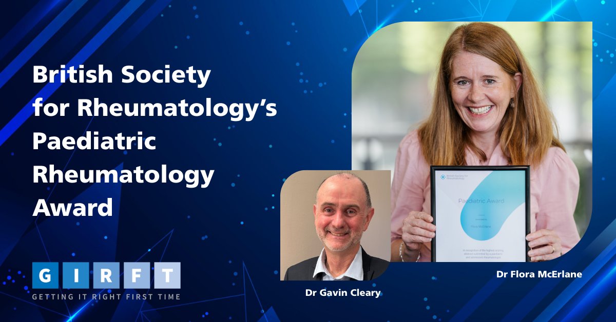 Getting It Right First Time (GIRFT) (@nhsgirft) on Twitter photo π Congrats to GIRFT leads <a href="/FloraJIALearn1/">@FloraMcerlane</a> & <a href="/DrGavinCleary/">Gavin Cleary</a> for their <a href="/RheumatologyUK/">BSR</a> award for #JIALearn, an improvement collaborative transforming care for children with juvenile idiopathic arthritis.
π Read more: ow.ly/VyAX50VXz7P
#PaediatricRheumatology #QI π Congrats to GIRFT leads <a href="/FloraJIALearn1/">@FloraMcerlane</a> & <a href="/DrGavinCleary/">Gavin Cleary</a> for their <a href="/RheumatologyUK/">BSR</a> award for #JIALearn, an improvement collaborative transforming care for children with juvenile idiopathic arthritis.
π Read more: ow.ly/VyAX50VXz7P
#PaediatricRheumatology #QI