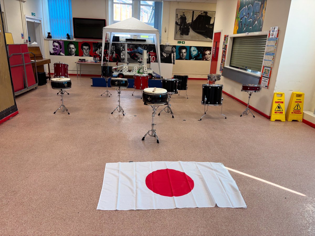 It’s Taiko performance day at Hafod Primary, it’s been a great 4 weeks, looking forward to coming back next year! 🇯🇵
