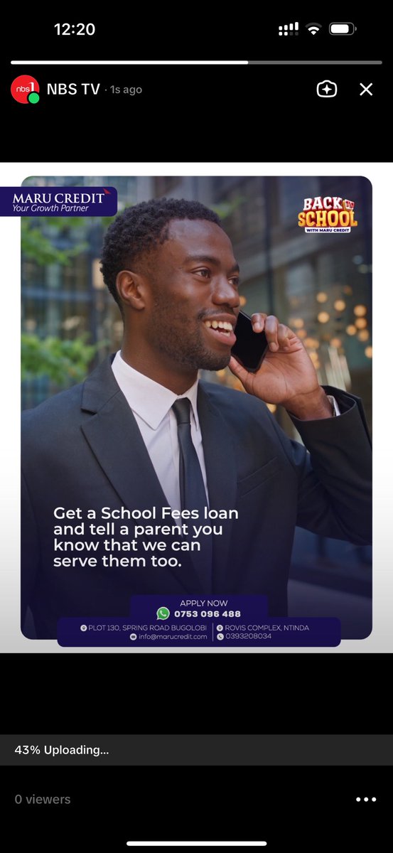 NBS Television (@nbstv) on Twitter photo Need school fees fast?
Get Upto UGX 10M in 24hrs + a chance to win scholastic materials and school fees for a year.
Apply now with <a href="/MARUCREDITUG/">MARU CREDIT</a>.
#YourGrowthPartner Need school fees fast?
Get Upto UGX 10M in 24hrs + a chance to win scholastic materials and school fees for a year.
Apply now with <a href="/MARUCREDITUG/">MARU CREDIT</a>.
#YourGrowthPartner