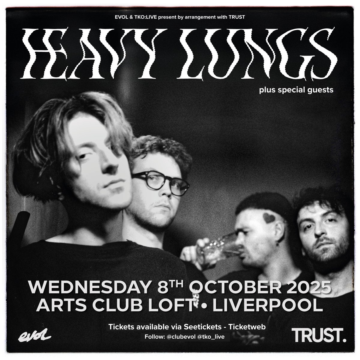 EVOL (@clubevol) on Twitter photo ππ-ππππ πππ
On a relentless warpath of shred, Bristol noise-rockers πππππ πππππ headline <a href="/artsclublpool/">Arts Club Liverpool</a> in support of their mighty sophomore album Caviar (<a href="/FatCatRecords/">FatCat Records</a>) Wednesday October 8th. Tickets on-sale <a href="/seetickets/">See Tickets</a> NOW: seetickets.com/event/heavy-luβ¦
πΈ tomw19 ππ-ππππ πππ
On a relentless warpath of shred, Bristol noise-rockers πππππ πππππ headline <a href="/artsclublpool/">Arts Club Liverpool</a> in support of their mighty sophomore album Caviar (<a href="/FatCatRecords/">FatCat Records</a>) Wednesday October 8th. Tickets on-sale <a href="/seetickets/">See Tickets</a> NOW: seetickets.com/event/heavy-luβ¦
πΈ tomw19