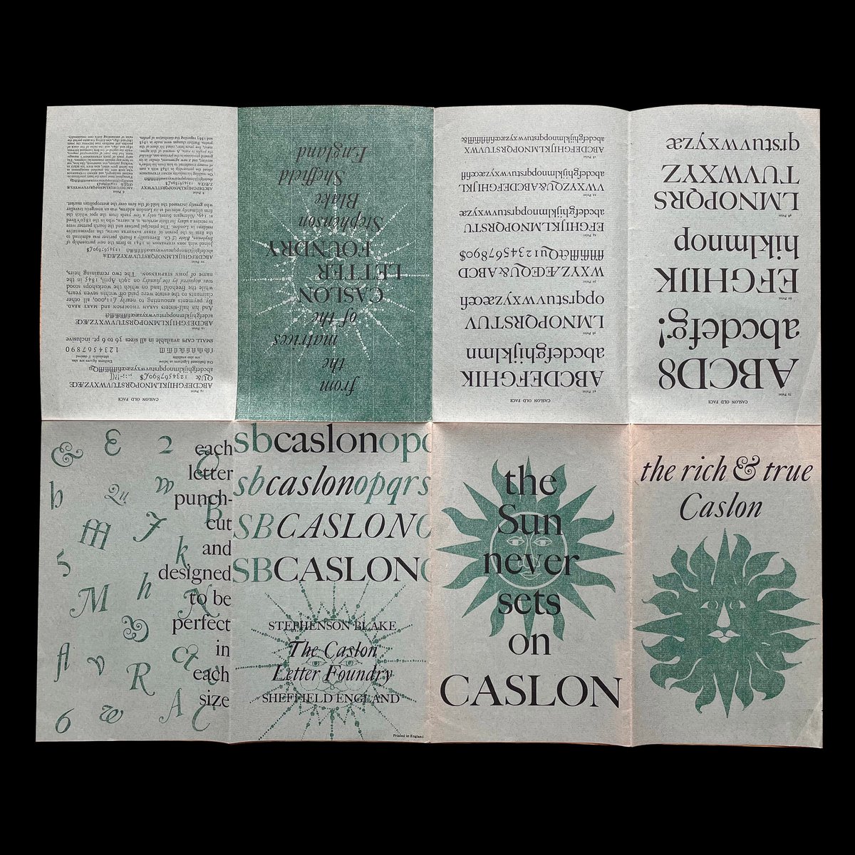 DesignReviewed's tweet photo. The Sun Never Sets on Caslon, Stephenson Blake, 1960s
https://t.co/uL51KhX56o #caslon https://t.co/UqmhqCYmrd