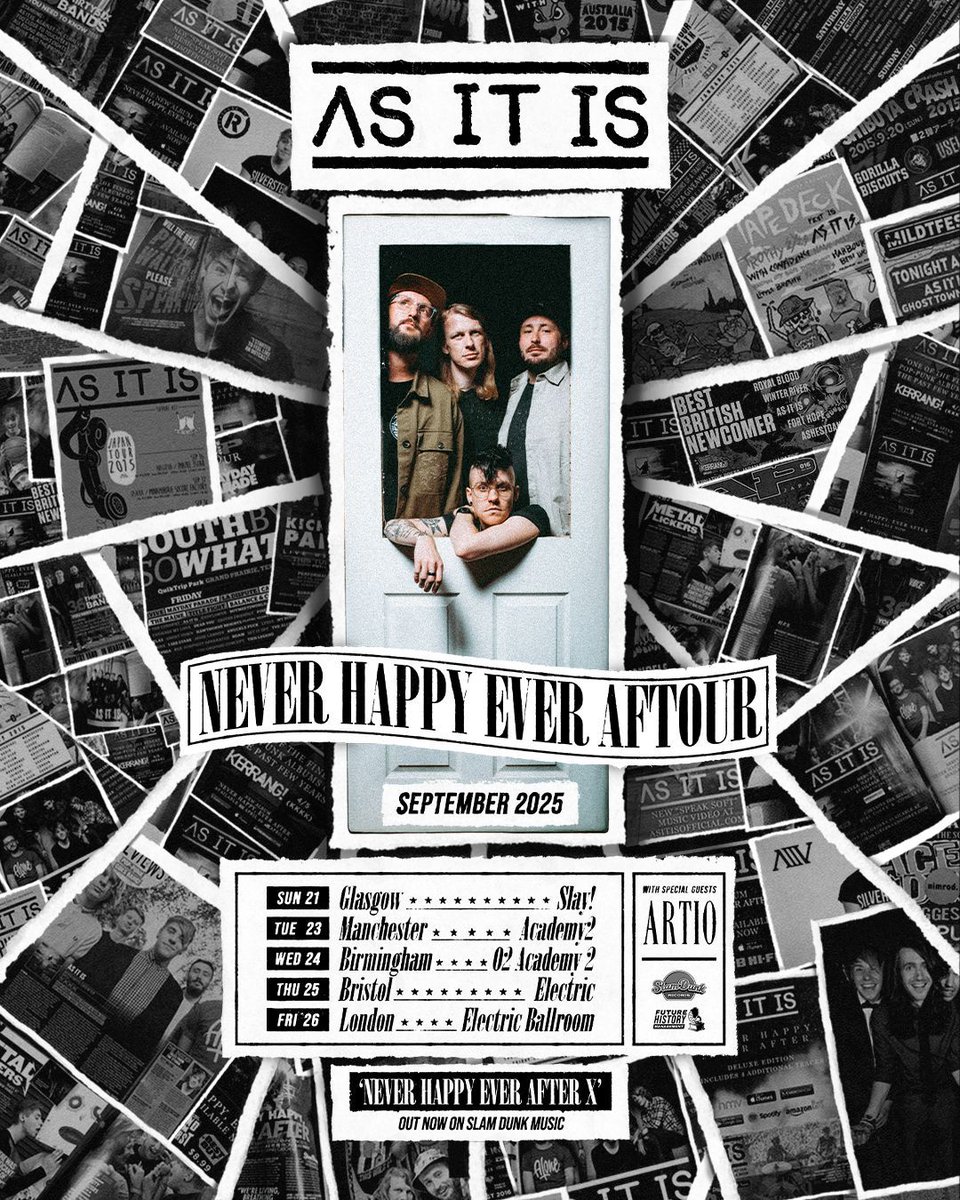 Manchester Academy🐝 (@mancacademy) on Twitter photo ⭐ NEW: <a href="/ASITISofficial/">As It Is /\\\ NHEAX OUT NOW</a>
📅 Tuesday 23rd September 2025 // Manchester Academy 2
🎫 ON SALE WEDNESDAY 10am via manchesteracademy.net ⭐ NEW: <a href="/ASITISofficial/">As It Is /\\\ NHEAX OUT NOW</a>
📅 Tuesday 23rd September 2025 // Manchester Academy 2
🎫 ON SALE WEDNESDAY 10am via manchesteracademy.net