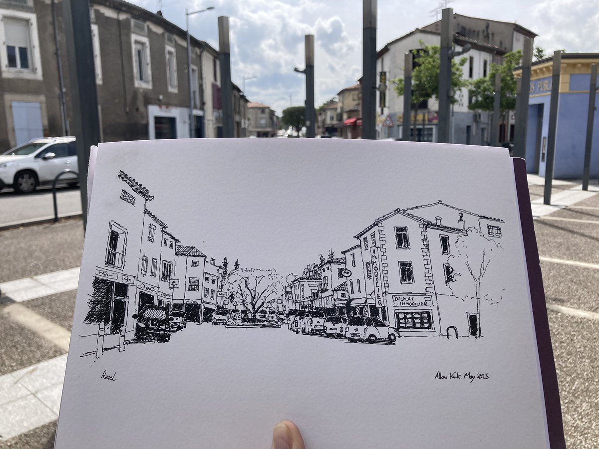 Rotring artpen (EF nib) with D’atrementis archival black ink on Fabriano mixed media pad.  Sketching in Revel on Wednesday, got a parking ticket, I need to sketch faster or make sure I cycle rather than drive. #sketchbook  #urbansketcher #sketch #sketchtravel #usk #thedailysketch