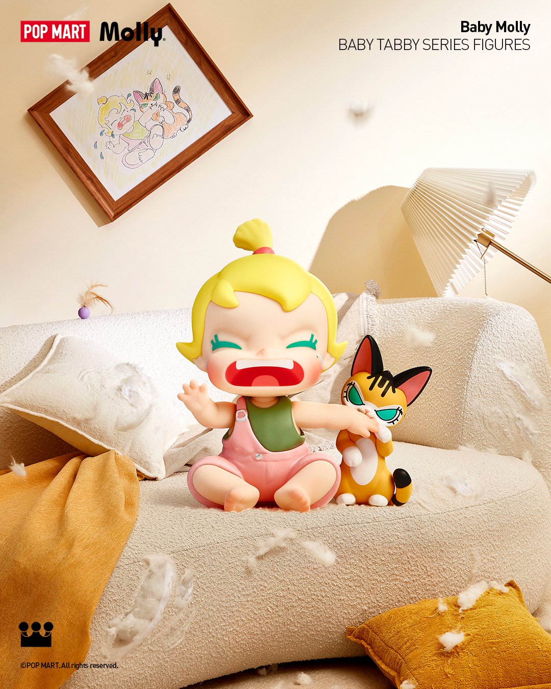 POP MART Baby Molly & Baby Tabby シークレット POP NOW:Baby Molly & Baby Tabby Series Figures - POP MART