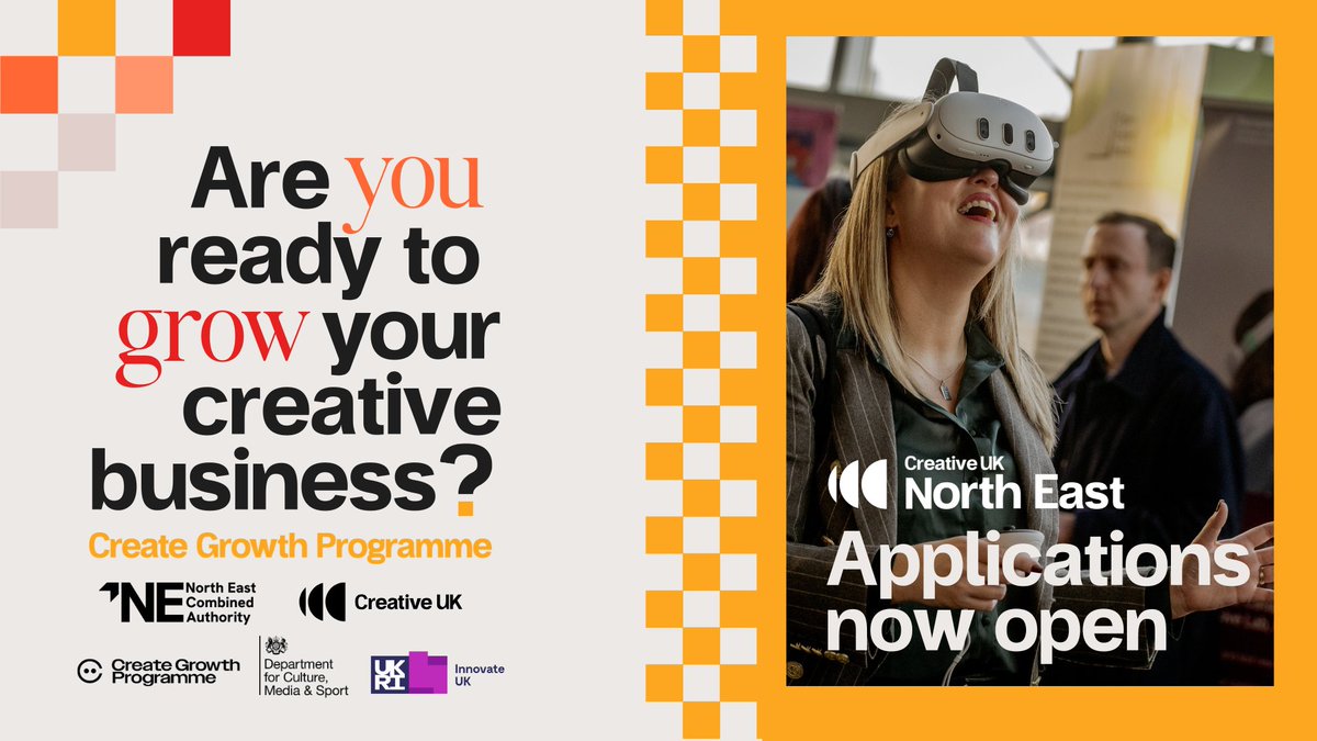 Over 100 North East businesses took part in the first round of the Create Growth Programme, receiving intensive support from industry and investment experts!

Apply for the 2025 programme today: wearecreative.uk/support/region…