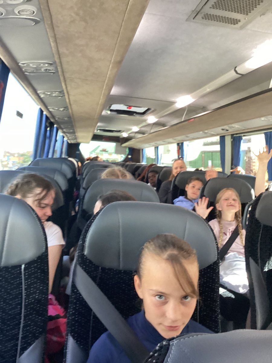FinedonSc6's tweet photo. Back on the bus and on our way to Thetford Forest. A happy busload of children and adults singing the songs from our upcoming production! https://t.co/FQ6BEKq8cX