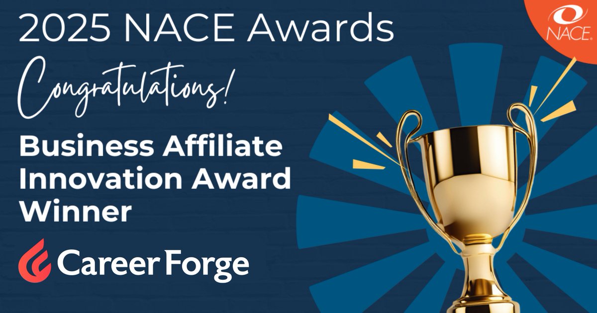 The secret’s out!

Career Forge just won the National Association of Colleges and Employers Business Affiliate Innovation Award 🎉

Thank you to our long-time and new customers who believe in us and our mission to elevate career services and deliver superior outcomes.
