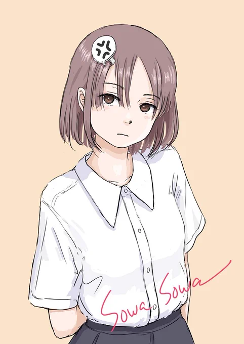 「へーあそーあーゆー子が好みなんだーふーん」変な髪飾りの人、です 