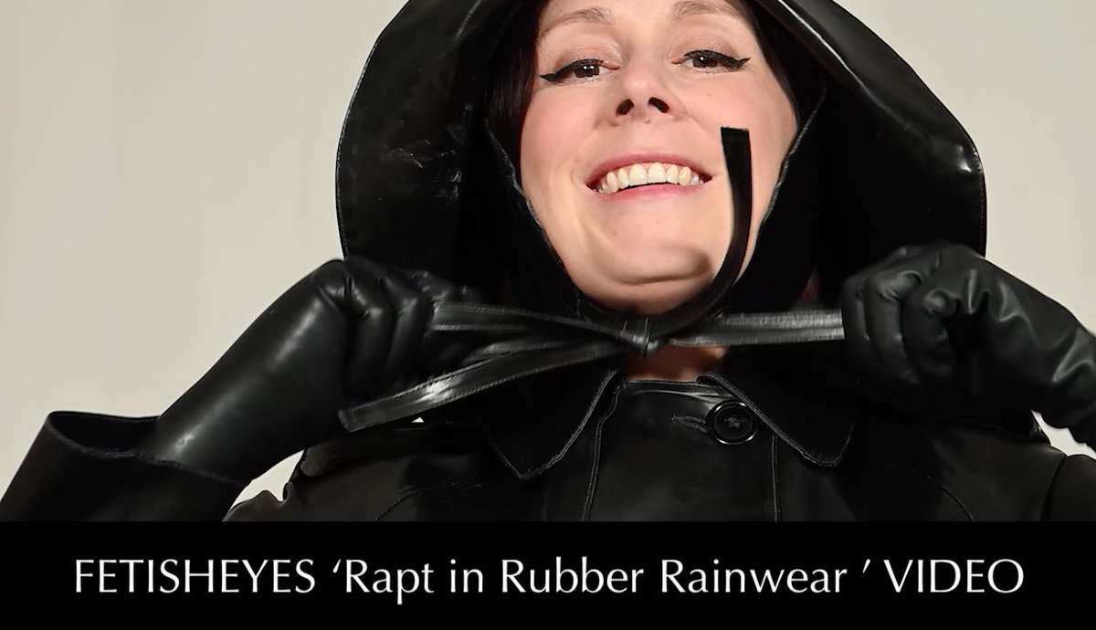 Don't be fooled by the preview ... this very explicit video shows Belle <a href="/Belle_OHaraXXX/">🔞 Belle⭕️hara</a> enjoying her SBR mackintosh, sou'wester and rubber boots to the full! 'Rapt in Rubber Rainwear' is ten minutes of hot shiny kinkiness and it's our latest update at 
fetisheyes.com/video?id=1096 ...