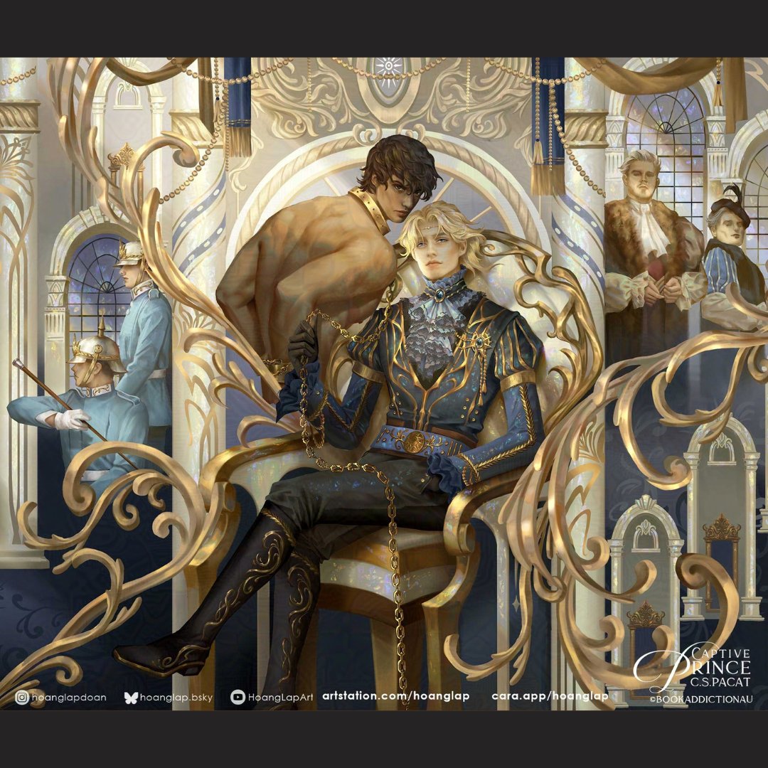 BookAddictionAU's tweet image. The front cover of our special edition of Captive Prince in all its glory. Thanks @cspacat for your trust in us! Preorders are open now