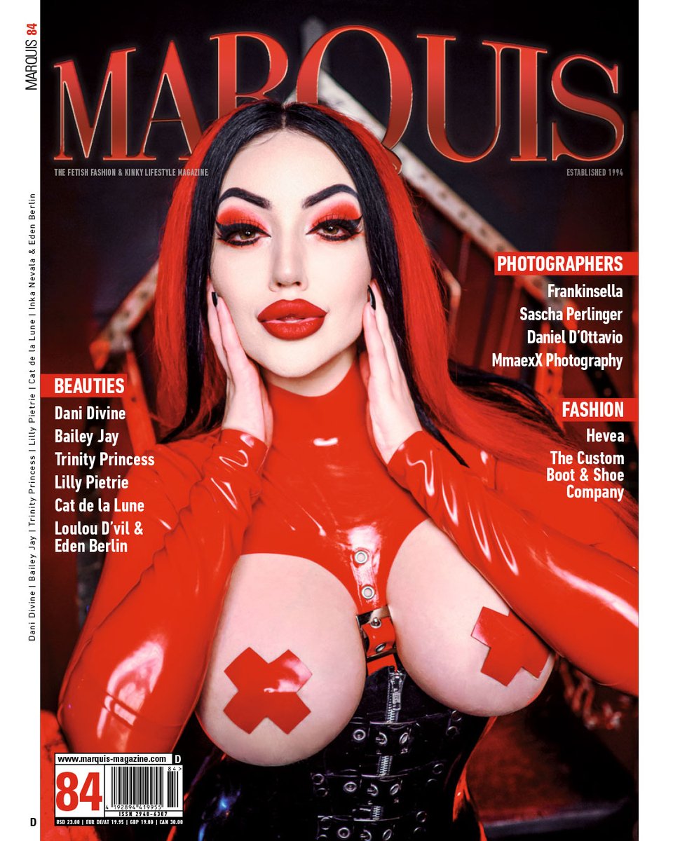 Marquis Magazine (@magazinemarquis) on Twitter photo Behold! Great <a href="/BaileyJayTweets/">Bailey Jay</a> in Latex! Bailey Jay made a stunning career out of her charme, her body and her Specialty.
😎 In an exclusive interview for MARQUIS 84 she wears a cute Outfit from @hevealatexdesign and goes completely Cowgirl for us! 🏇
Yee-haw! 🤠
Order your Behold! Great <a href="/BaileyJayTweets/">Bailey Jay</a> in Latex! Bailey Jay made a stunning career out of her charme, her body and her Specialty.
😎 In an exclusive interview for MARQUIS 84 she wears a cute Outfit from @hevealatexdesign and goes completely Cowgirl for us! 🏇
Yee-haw! 🤠
Order your