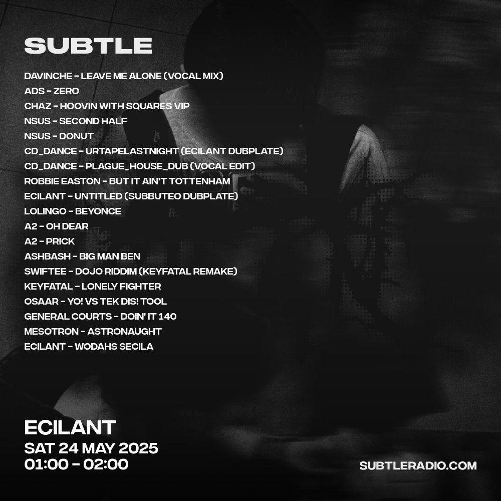 WE BACK AGAIN THIS MONTH ‼️ LIVE ON SUBTLE RADIO AT 1-2AM GMT TONIGHT ‼️