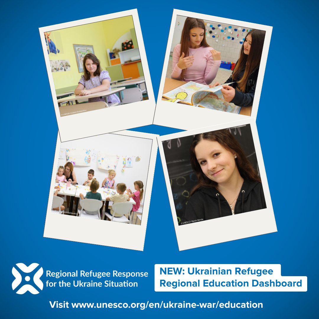 📊 New report and dashboard by UNHCR and partners offer a regional overview of Ukrainian refugee education data.

It includes insights from Bulgaria, Czechia, Hungary, Moldova, Poland, Romania, and Slovakia.💡

Find out more here: bit.ly/45njcA2