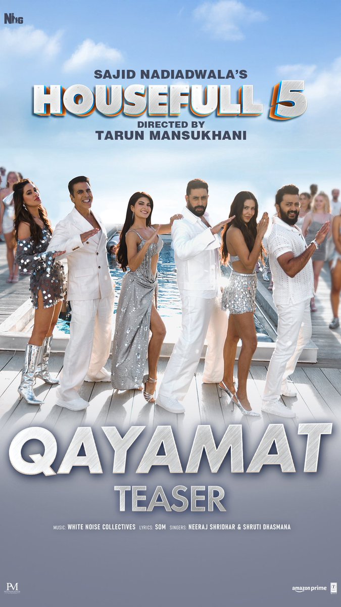 Nargis (@nargisfakhri) on Twitter photo The ultimate pool party is sailing towards you! 🌊
This cruise isn’t calm, it’s Qayamat! 🩵
#Qayamat Song Out Tomorrow!
bit.ly/QayamatTeaser
#Housefull5 releases in cinemas near you on 6th June 2025!
#SajidNadiadwala’s #Housefull5
Directed by <a href="/Tarunmansukhani/">Tarun Mansukhani</a> The ultimate pool party is sailing towards you! 🌊
This cruise isn’t calm, it’s Qayamat! 🩵
#Qayamat Song Out Tomorrow!
bit.ly/QayamatTeaser
#Housefull5 releases in cinemas near you on 6th June 2025!
#SajidNadiadwala’s #Housefull5
Directed by <a href="/Tarunmansukhani/">Tarun Mansukhani</a>