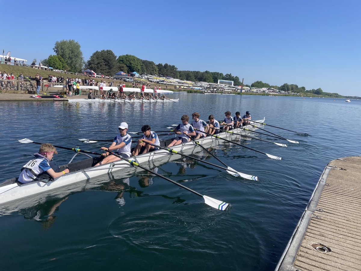 And the  ⁦<a href="/KSRCRowing/">King's School Rowing</a>⁩ J14 8x+ first eights boating ⁦<a href="/nsr_uk/">National Schools' Regatta</a>⁩