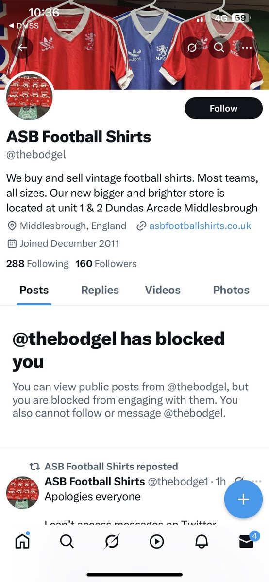 Important

Please note it looks like someone is trying to impersonate us

Our twitter handle is <a href="/thebodge1/">ASB Football Shirts</a> 

And not this below

Please report and don’t follow this one below