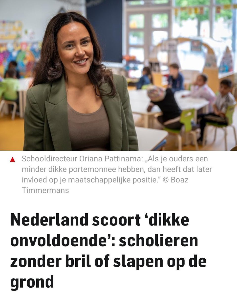 Voor militarisering wordt wel extra 16 tot 19 miljard euro uitgegeven.

Voor kinderen zonder bed of bril zegt dit kabinet geen geld te hebben.