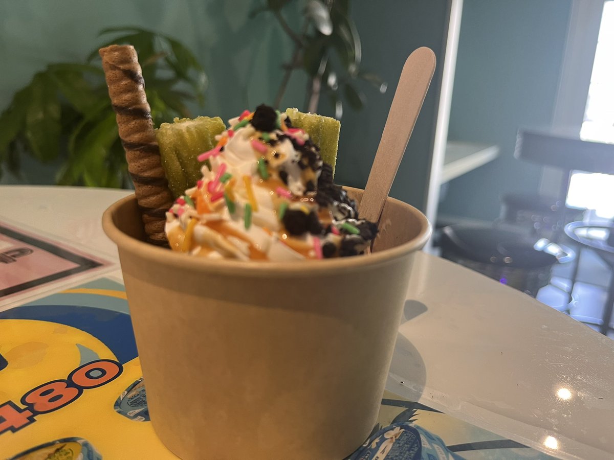 アイスを食べるなら#佐世保アメリカンヴィレッジダイナーでしょ😋💓💓💓

#佐世保　#九十九島観光公園　#展開峰