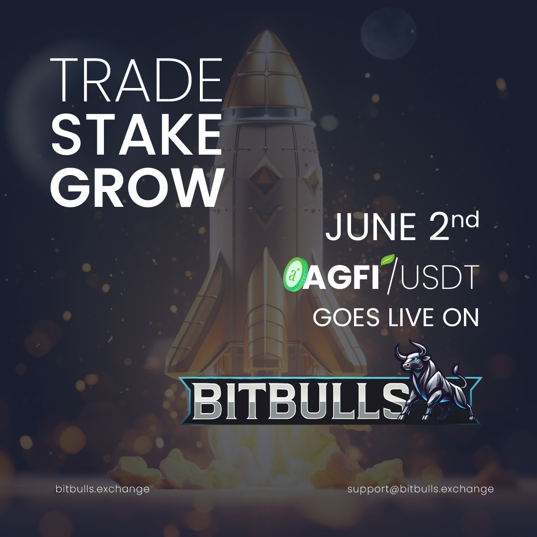 Agrifi_official's tweet photo. π¨ Itβs official β AGFI is listing on Bitbulls Exchange!
π
Launch Date: June 2, 2025
π Time: 09:30 AM UTC
π± Pair: AGFI/USDT
The future of blockchain-based agriculture is about to go live. Get ready to trade, stake & grow with us
#AGFI #bitbulls #tokenlaunch #cryptoexchange https://t.co/mR3Dra2uOc