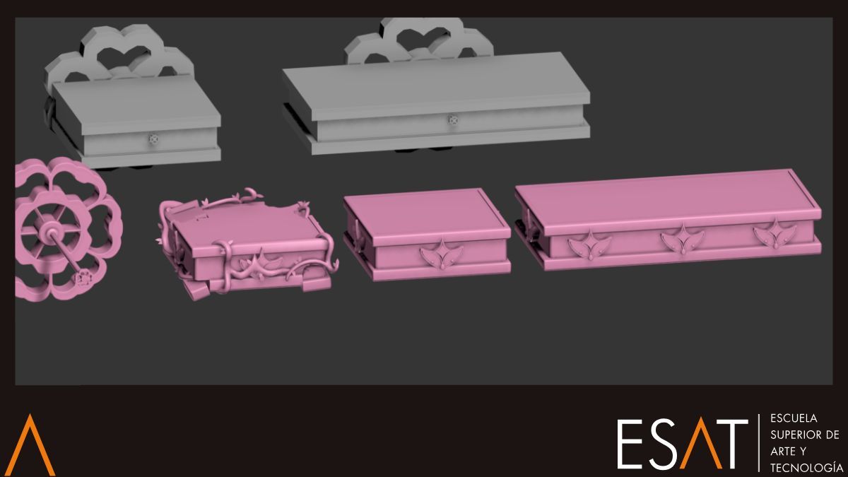 Platforms modeling wrapped up! 🛠️🎮

Our artists are giving their all to make a beautiful game! 🎨💪✨ 

ESAT - Valencia

#3DModel #GameDev #IndieGame #platformer
