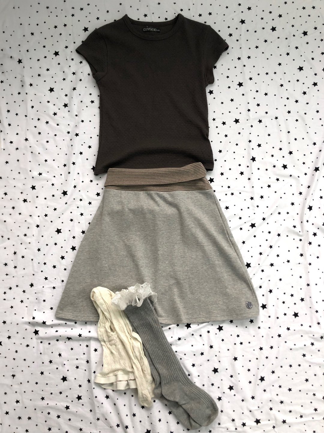 COYSEIO☆新作♪038 STRIPE SKIRT(2color) COYSEIO 038 Stripe Skirt Gray on Bunjang Global Site.
