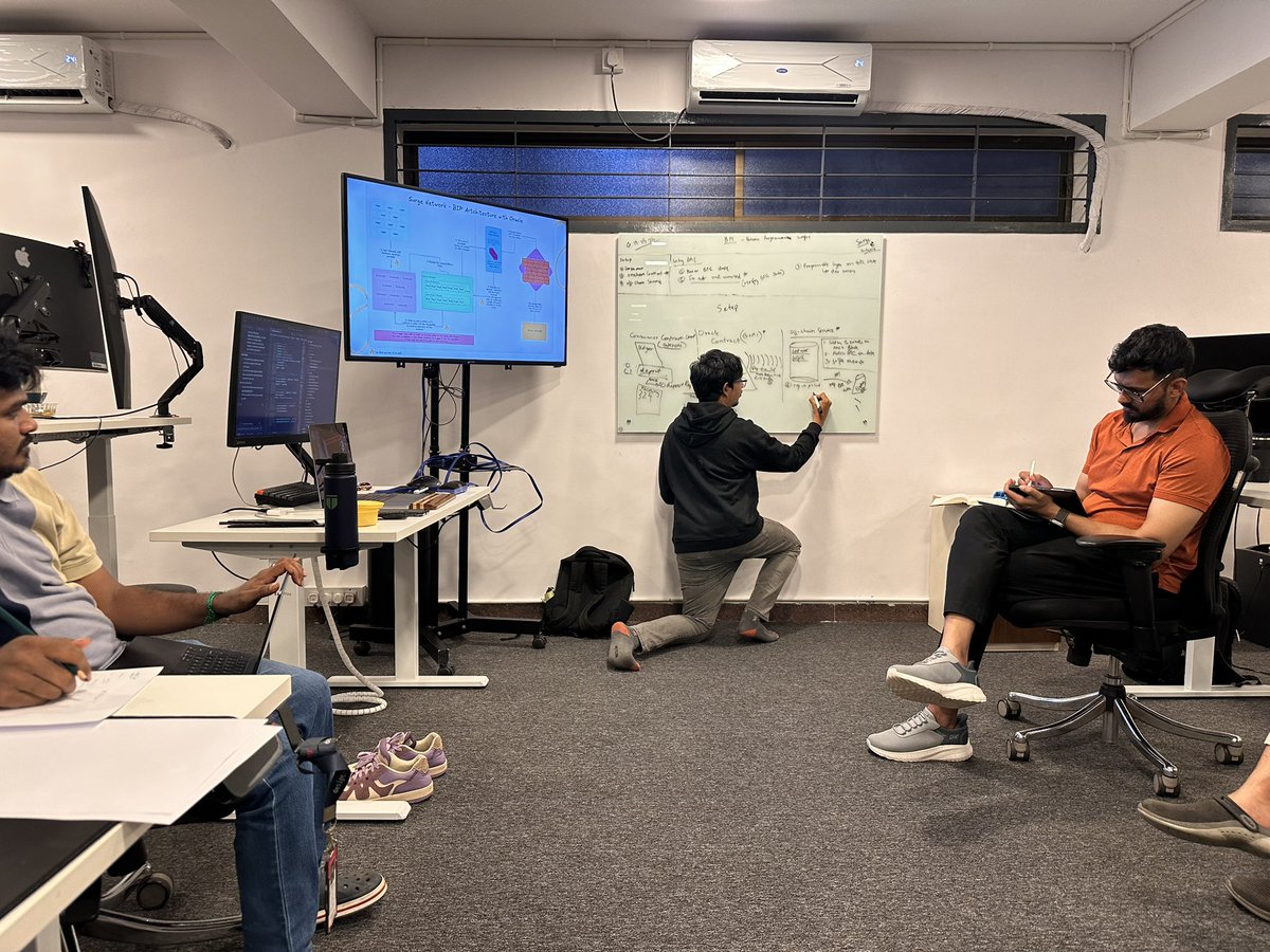 Short trip to India, but made it count. Spent quality time with our tech team, nerding out on Bitcoin and the future we’re building with @SurgeBuild