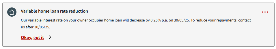 I seem to recall <a href="/NAB/">NAB</a> were happy to increase my rate without my having to contact them when the cash rate last went up.