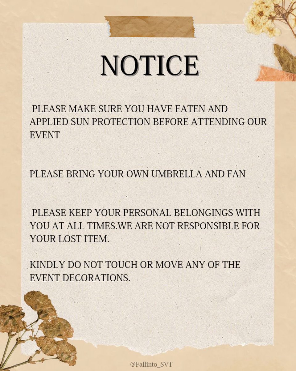 Fallinto_SVT's tweet image. 𝐈𝐌𝐏𝐎𝐑𝐓𝐀𝐍𝐓  𝐍𝐎𝐓𝐈𝐂𝐄  𝐇𝐄𝐑𝐄‼️‼️‼️