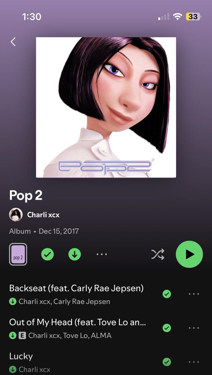 omg she put the pop 2 cover back