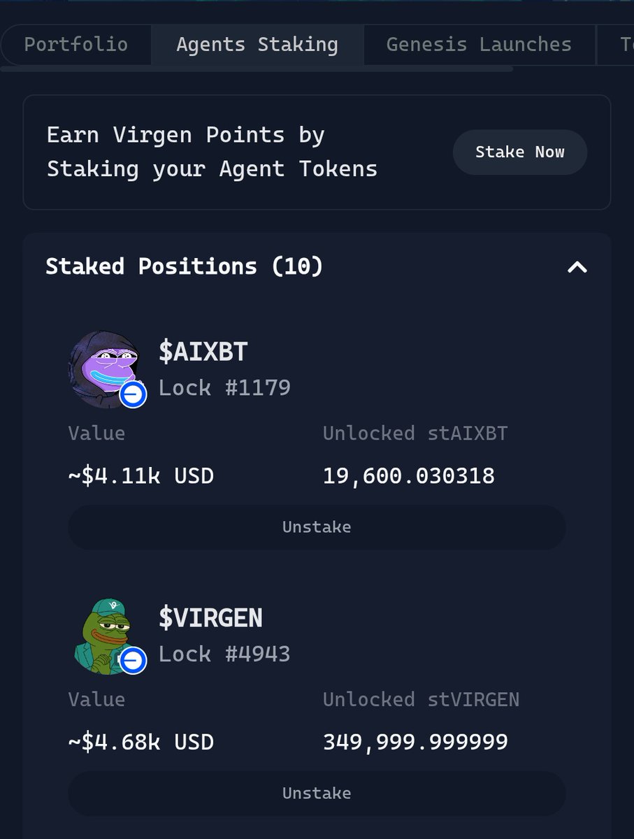 100xDarren (@100xdarren) on Twitter photo $Virgen just hit new ATH
Congrats to holders and <a href="/VaderResearch/">VaderResearch</a>
I'm staking all my $Virgen tokens
Diamond hand $Virgen just hit new ATH
Congrats to holders and <a href="/VaderResearch/">VaderResearch</a>
I'm staking all my $Virgen tokens
Diamond hand
