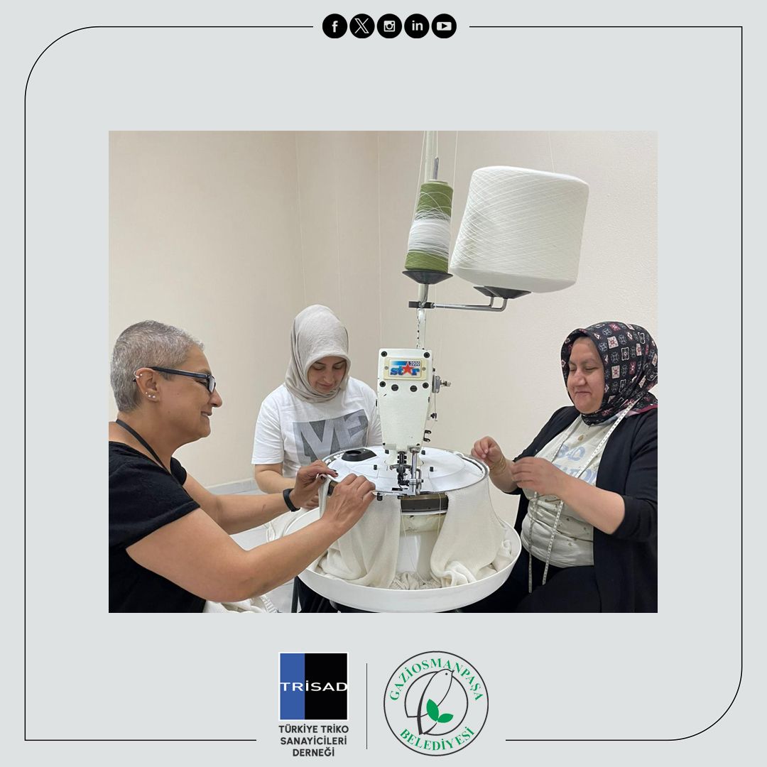 trisadorgtr's tweet photo. Gaziosmanpaşa Belediyesi iş birliğiyle yürüttüğümüz projemiz, ZAT-I Gül Hanım Kültür ve Sanat Merkezi’nde faaliyetlere başladı.

TRİSAD Triko Konfeksiyon Kurs Atölyemiz kısa sürede Gaziosmanpaşalı kadınlarımızın ilgi odağı haline gelmeyi başardı. https://t.co/RAyT3ipgsi