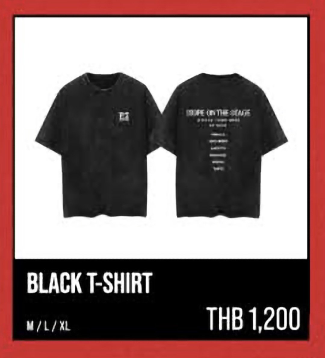 BlancheDC's tweet photo. WTS / LFB PH ON HAND

📍 Malibay, Pasay City

J-Hope Tour - HOPE ON THE STAGE MERCH in Bangkok

Black T-Shirt - L ( 3 pcs avail)

Personally secured  during HOTS BKK D2 Con

DM for price

🏷 bts rm jin suga jhope jimin v jungkook https://t.co/oTM0Qeo8fa