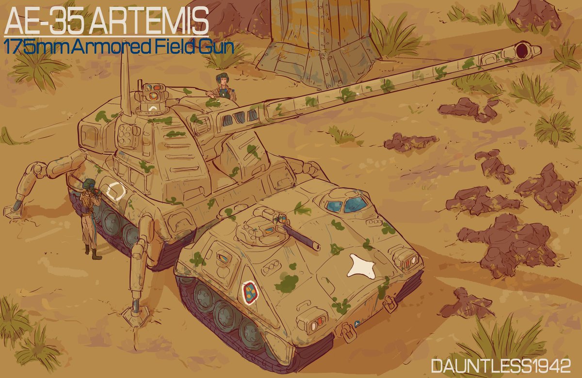 Asaelline 175mm Rapid Fire Armored Field Gun