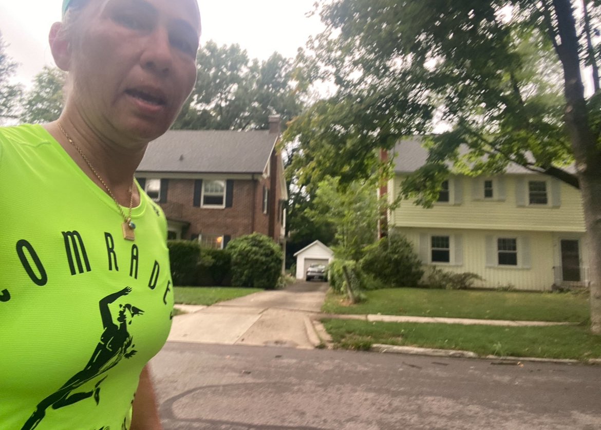 PinkTaxiRunner's tweet image. I kept fit in Wooster Ohio, where I stayed 10 days or so in summer end: I did 5 days of CrossFit in a row and I also ran hills, so many hills ! #summer2024